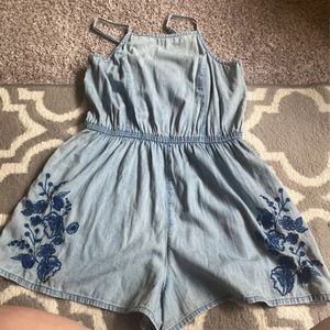 Denim romper